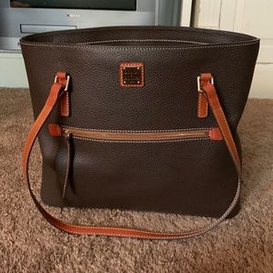Dooney & Bourke brand new shoulder bag real brown leather